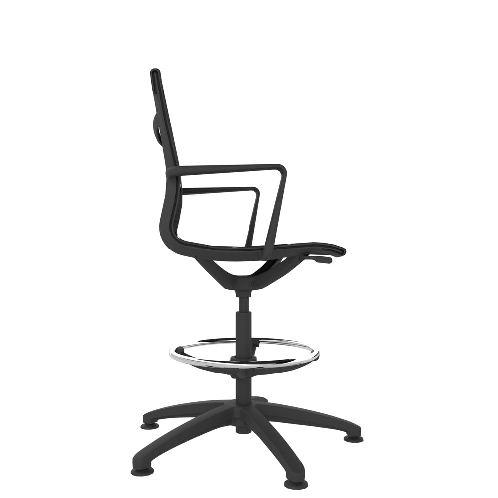 Haze Black Complete Mesh Task Work Stool