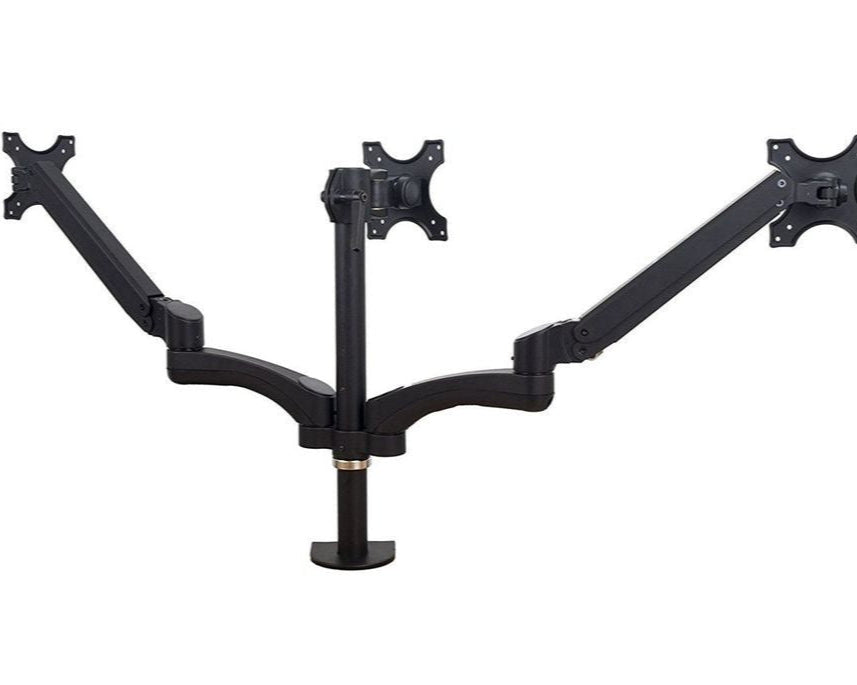 Black Triple Monitor Arm