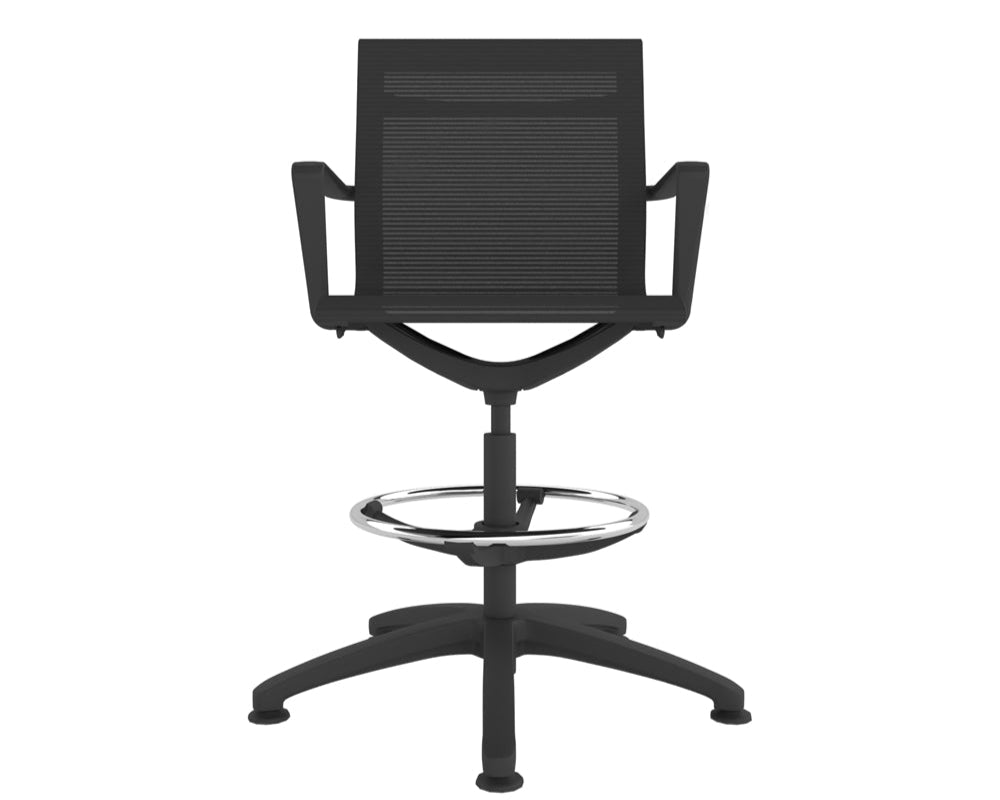 Haze Black Complete Mesh Task Work Stool