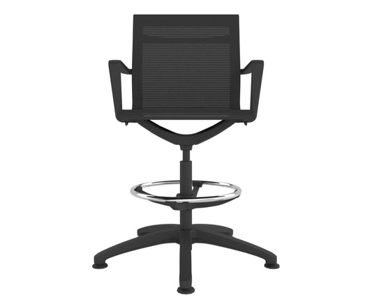 Haze Black Complete Mesh Task Work Stool