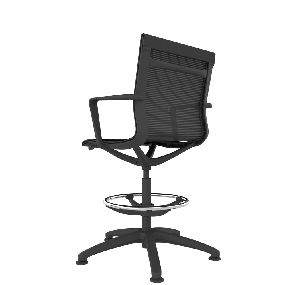 Haze Black Complete Mesh Task Work Stool