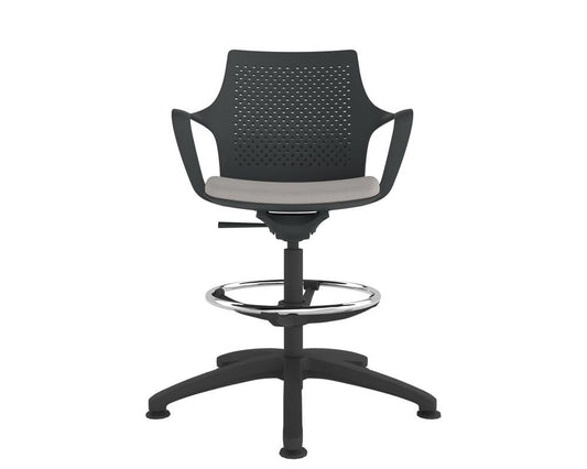 Fuze Perforated Shell Swivel base Draughtsman Chair