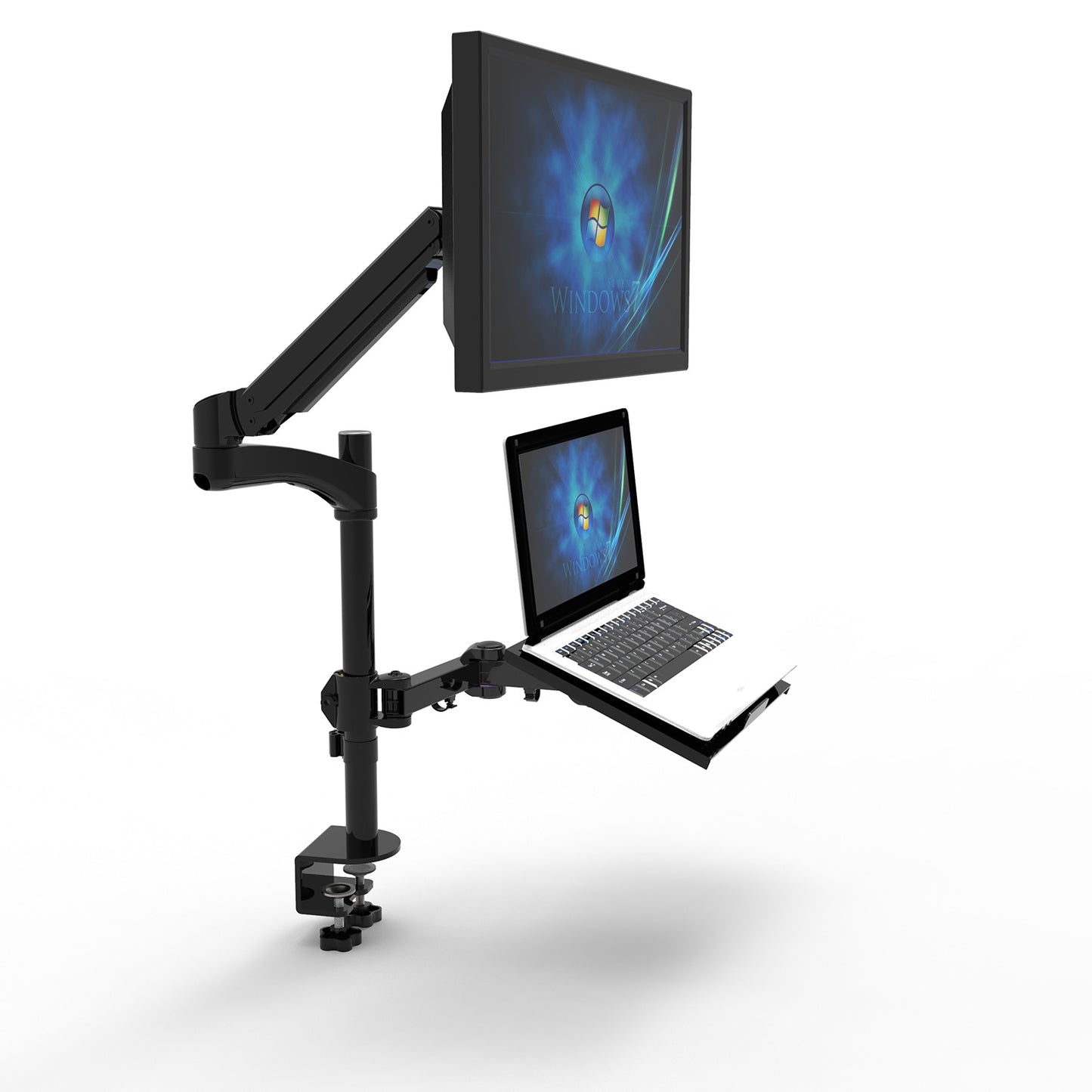 Velastation Height Adjustable Gas Monitor Arm & Laptop Tray
