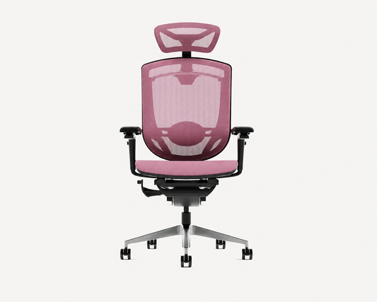 M-Form Ergonomic Task Chair - Pink Mesh Edition