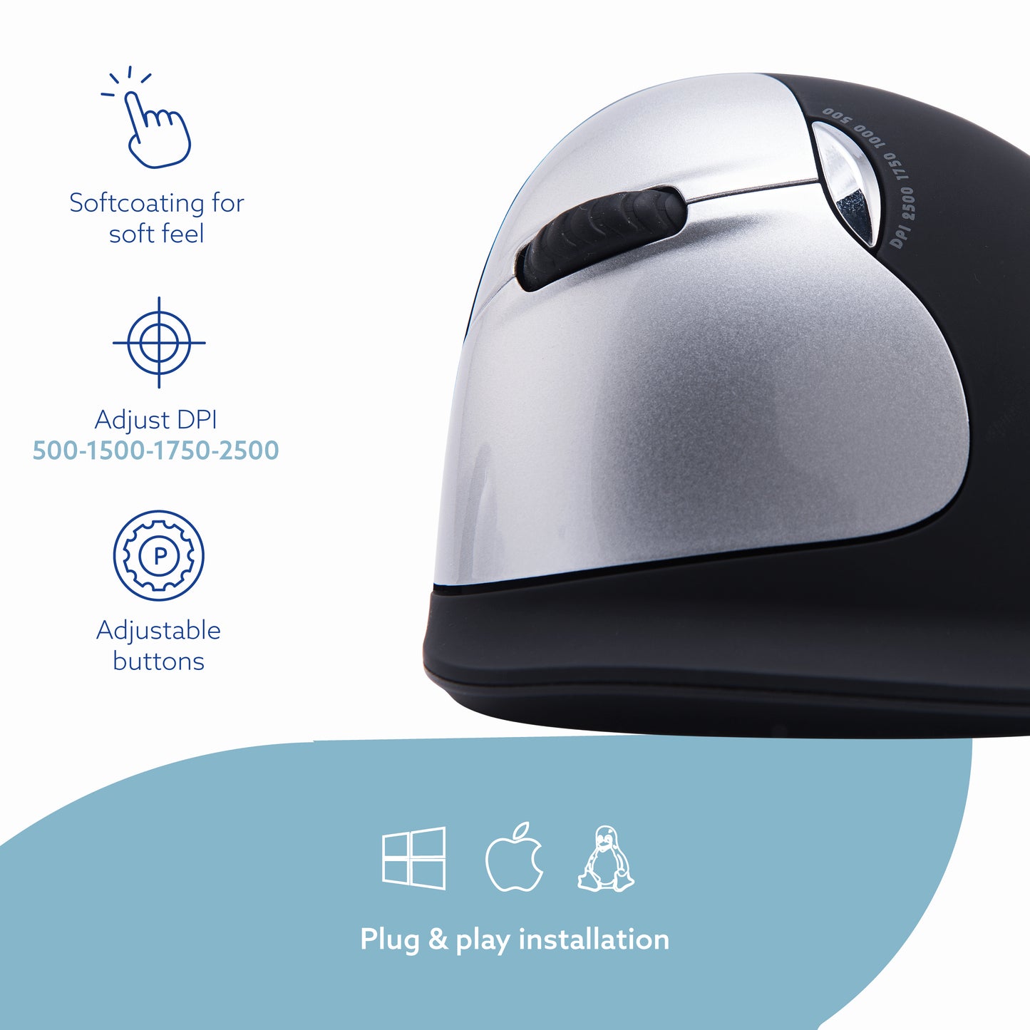 R-Go HE Break Vertical Mouse